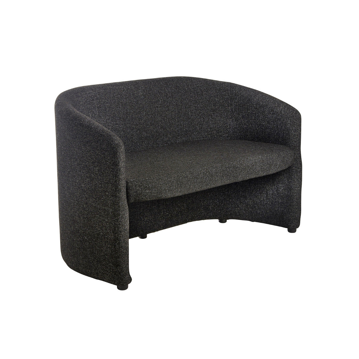 Slender Fabric Sofa - Black or Blue - 1 & 2 Seater Available